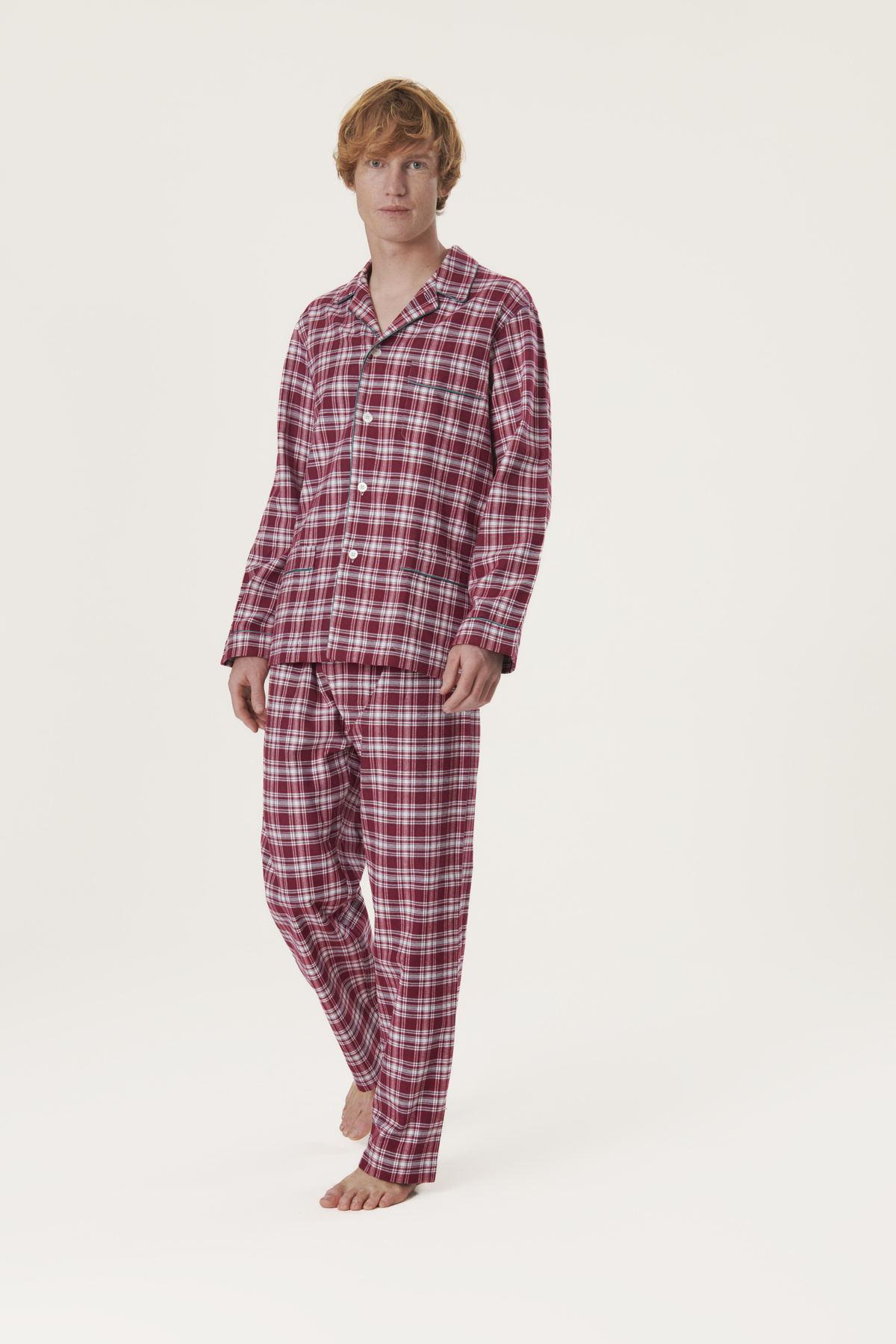 Premium Plaid Cotton Flannel Pajama Set